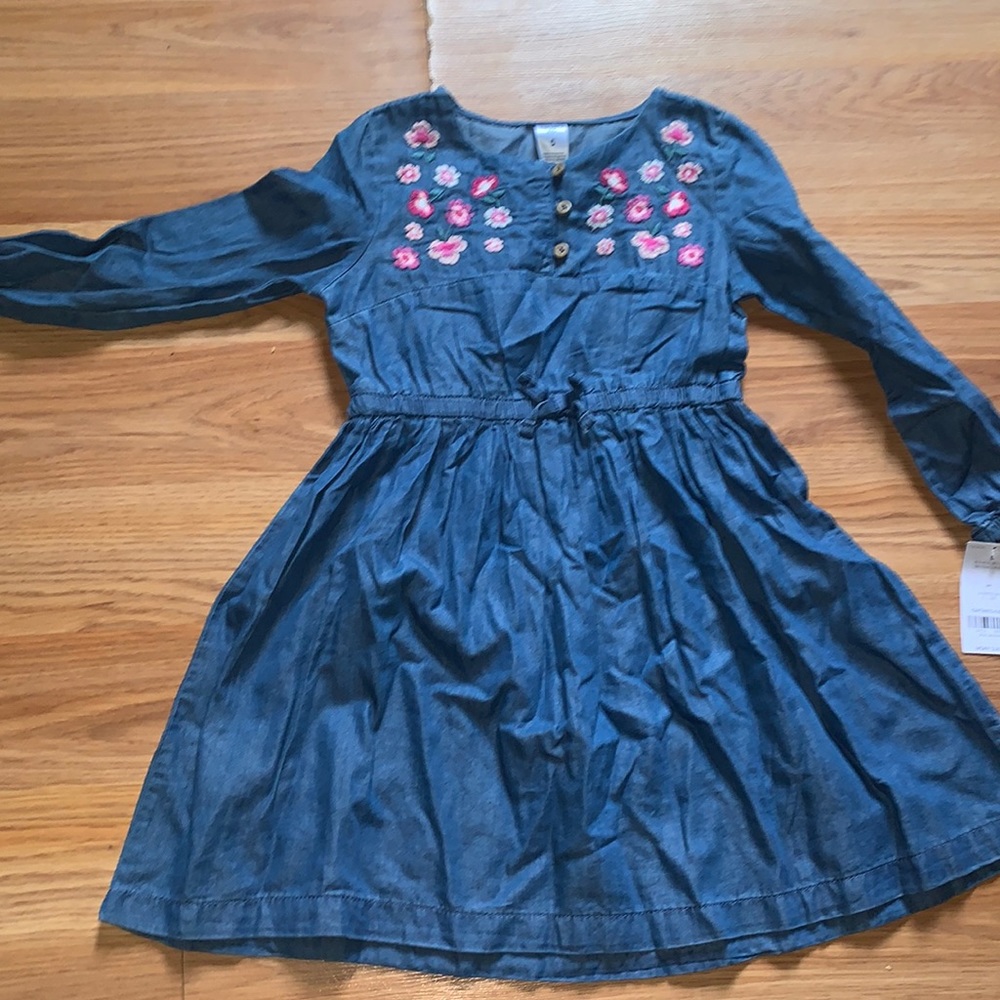 Girls brand new denim dress